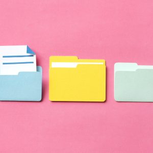 Paper craft art of document folder